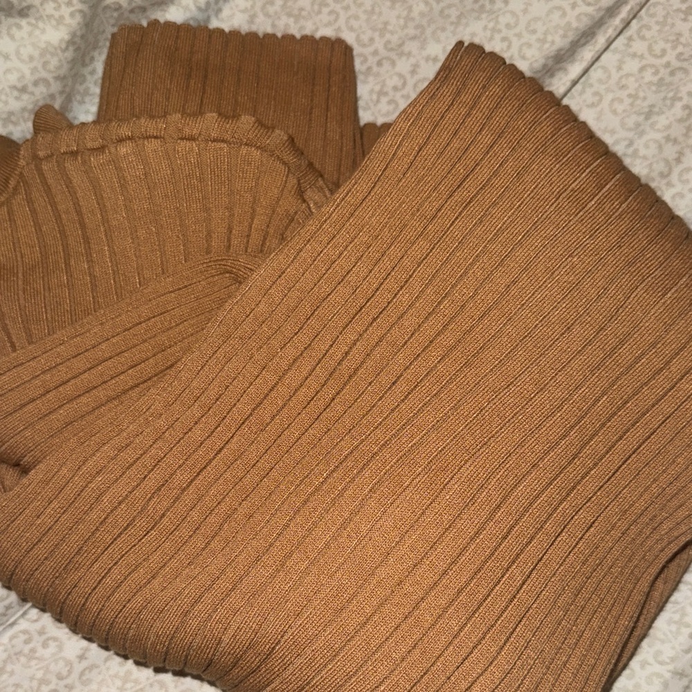 Calvin Klein Tan Long Sleeve Dress - Picture 11 of 13